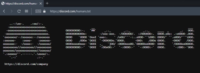 discord easter egg - humans txt