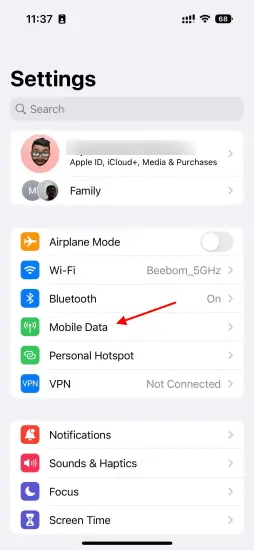 Activate Jio 5G on iPhones