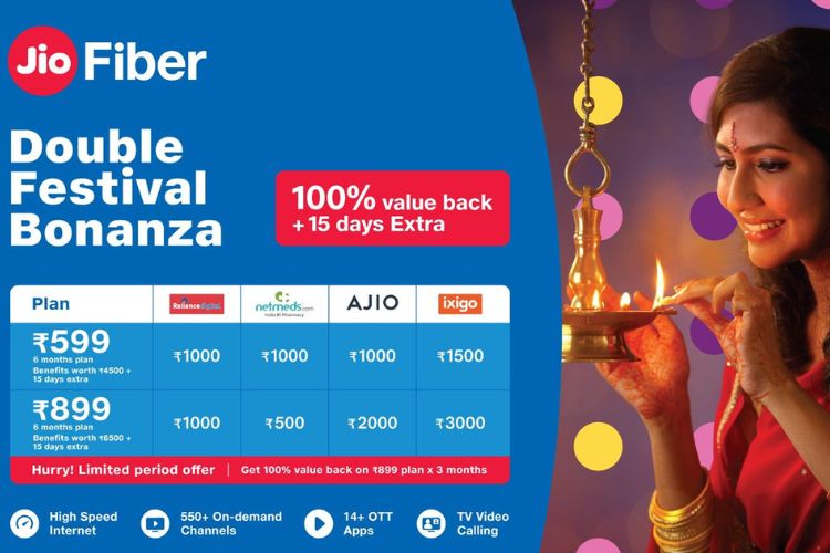 JioFiber Double Festival Bonanza Offer