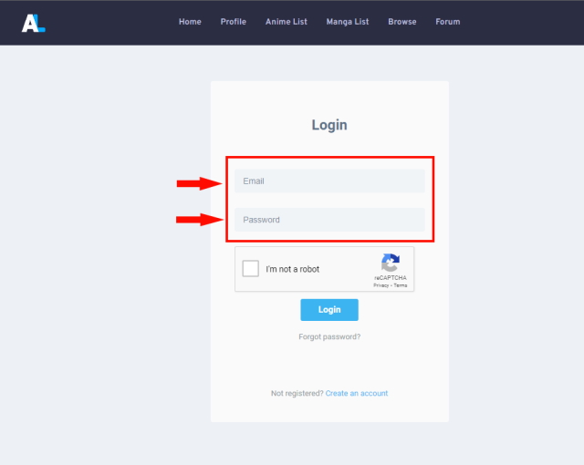 Une Image De La Page De Connexion De Mal-Sync.