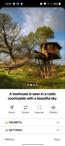 ai text to art treehouse