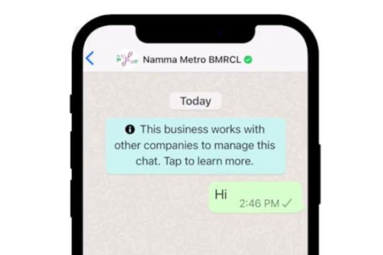 whatsapp bmrcl bot introduced
