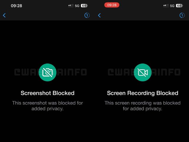 Blockieren Von Whatsapp-Ios-Beta-Screenshots