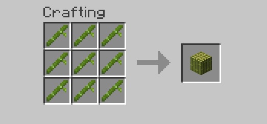 Block of Bamboo - Crafting Recipe