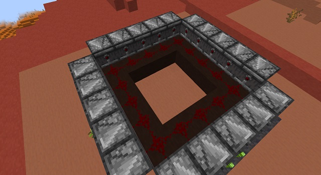 Complete Redstone Dust Circuit for Bamboo Farm