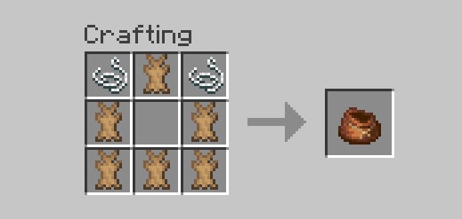 Crafting Recipe of Bundles in Minecraft