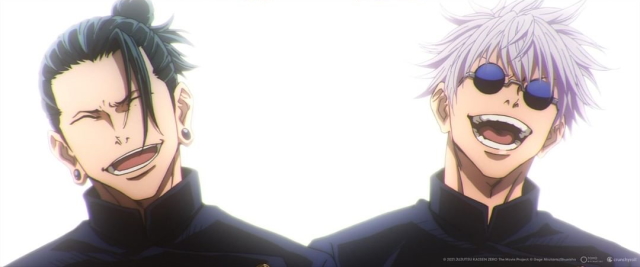 An image of Gojo and Geto from Jujutsu Kaisen 0 the movie.