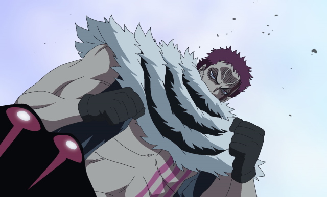 An image of Katakuri in One Piece characters