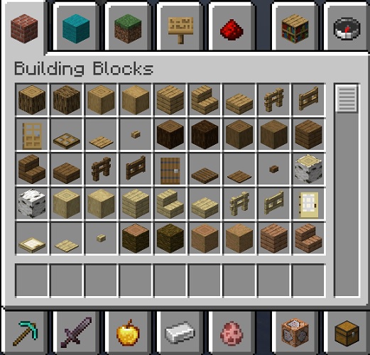 Minecraft's New Creative Inventory