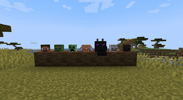 Mob Heads in Minecraft