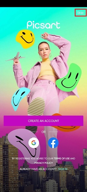 Picsart Homepage