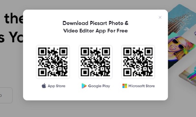 Picsart QR codes