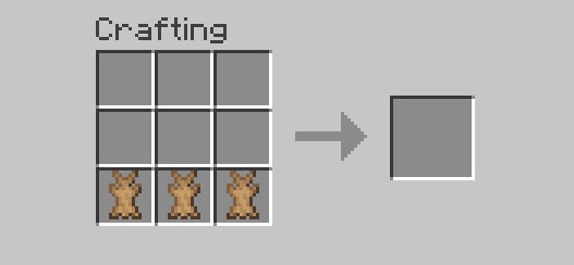Rabbit hide at the bottom of crafting row