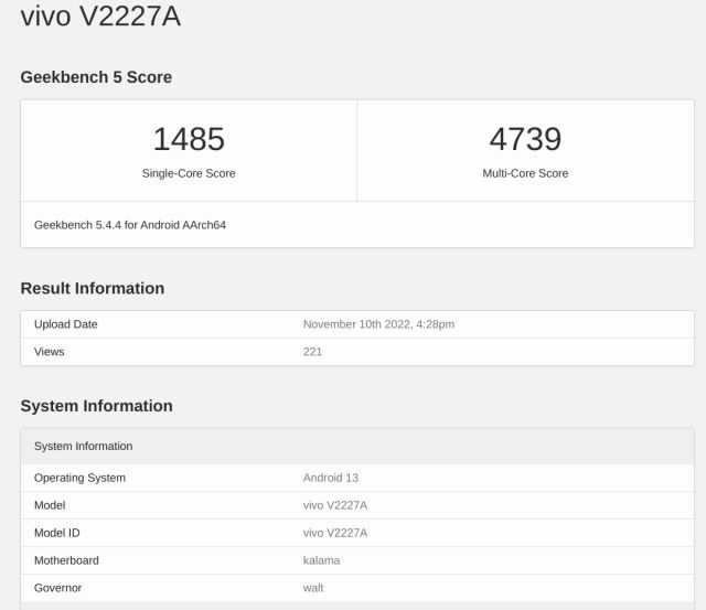 Snapdragon 8 Gen 2 Cpu-Benchmark-Nummer