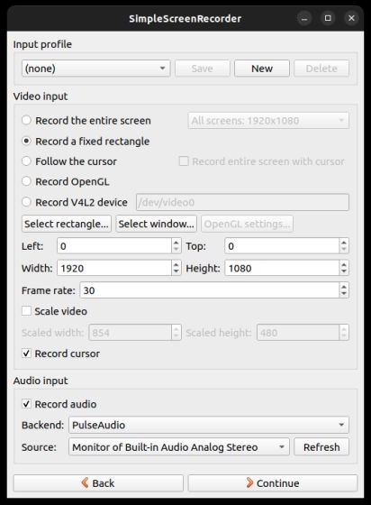 Screen Recording In Ubuntu With Simplescreenrecorder