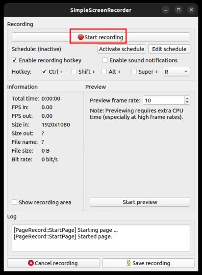 Screen Recording In Ubuntu With Simplescreenrecorder