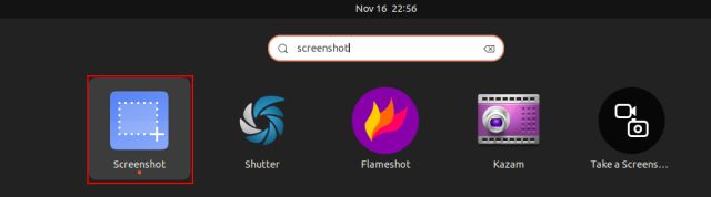 Prendre des captures d'écran dans Ubuntu à l'aide de l'outil de capture d'écran Gnome