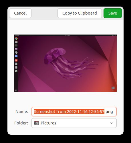 Prendre Des Captures D'Écran Dans Ubuntu À L'Aide De L'Outil De Capture D'Écran Gnome