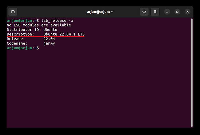 Get Ubuntu Version Using the Command Line