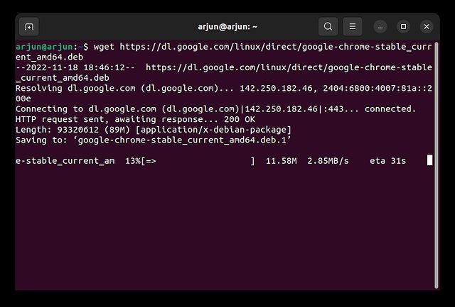 Installieren Sie Google Chrome Unter Ubuntu Über Das Terminal