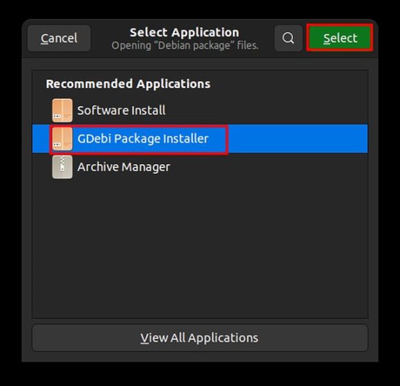 Install Deb Files on Ubuntu Using GDebi