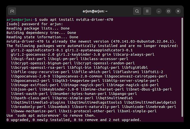 Installer Les Pilotes Dans Ubuntu À Partir Du Terminal