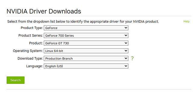 trình điều khiển ubuntu nvidia .run