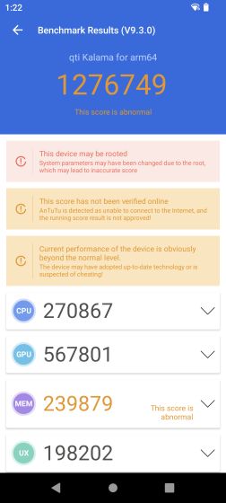 Snapdragon 8 Gen 2 AnTuTu Score