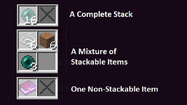 Storage Options in a Bundle of Minecraft