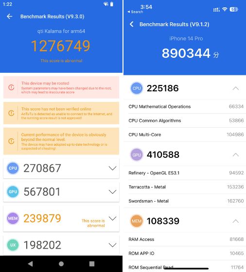 a16 bionic vs snapdragon 8 gen 2 which is better