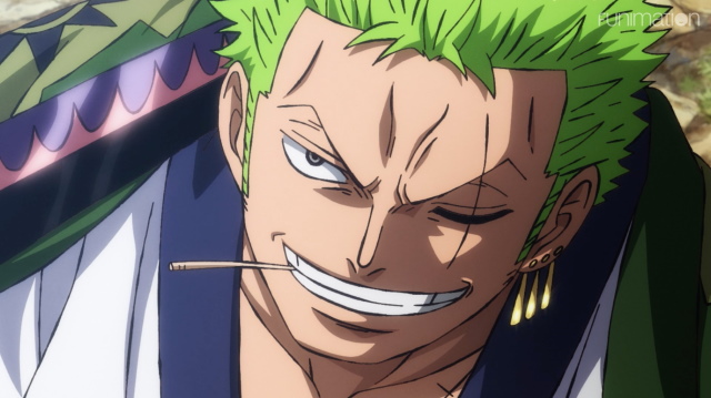 An image of Roronoa Zoro in One Piece.