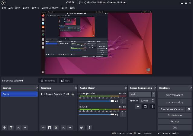 Запишите экран в Ubuntu с помощью OBS Studio