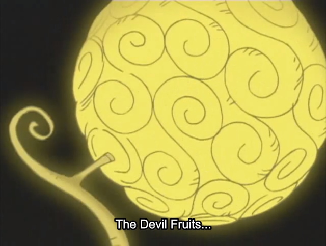An image of a devil fruit from One Piece.