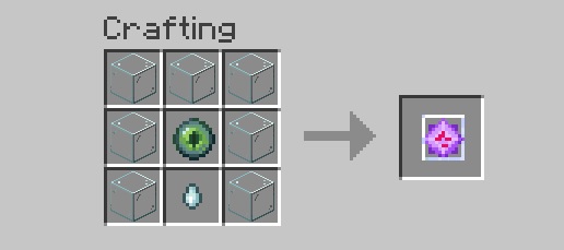 End Crystal Crafting Rezept Minecraft