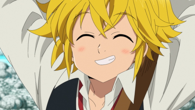 An image of OP main character named 
Meliodas - anime overpowered Main Character