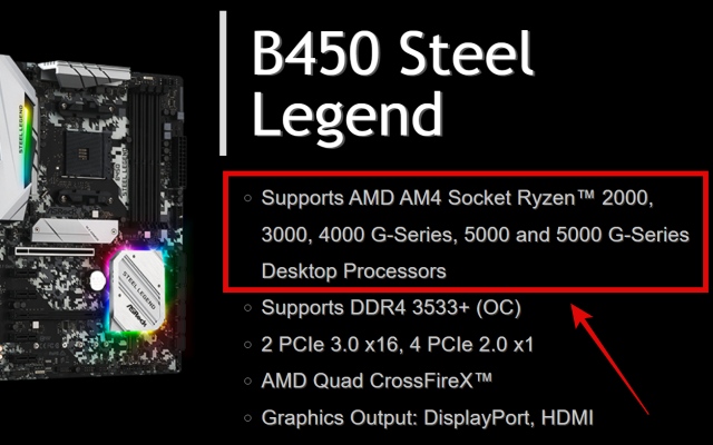 Compatibilité Du Processeur De La Carte Mère Ryzen