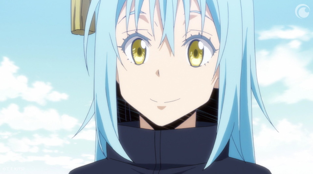 An image of OP main character named 
Rimuru from That Time I Got Reincarnated As A Slime anime.
