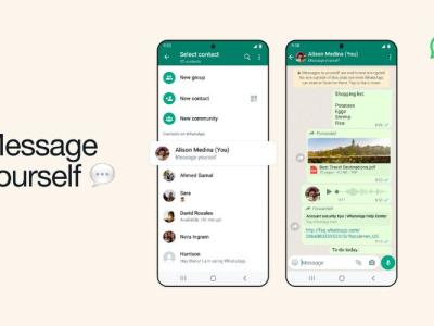 whatsapp message yourself feature