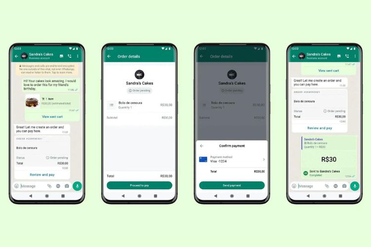 WhatsApp in chat payments