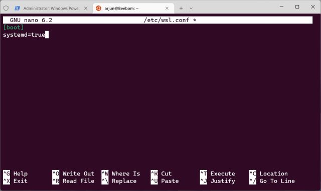 تمكين Systemd لـ WSL2 في Windows 11 (2022)