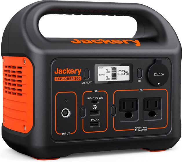 5. Jackery Explorer 300 Portable Power Station