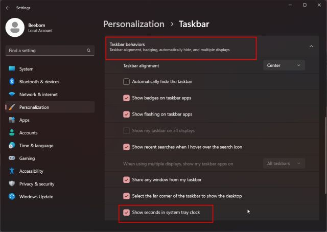 Show Seconds In Windows 11 Taskbar Clock (2022)