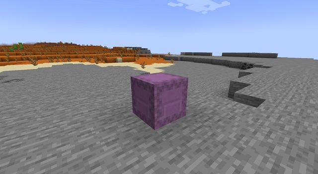 A Shulker Box in Minecraft