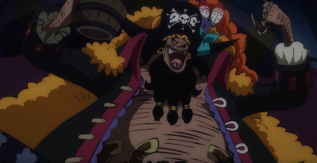 An image of Blackbeard in One Piece.