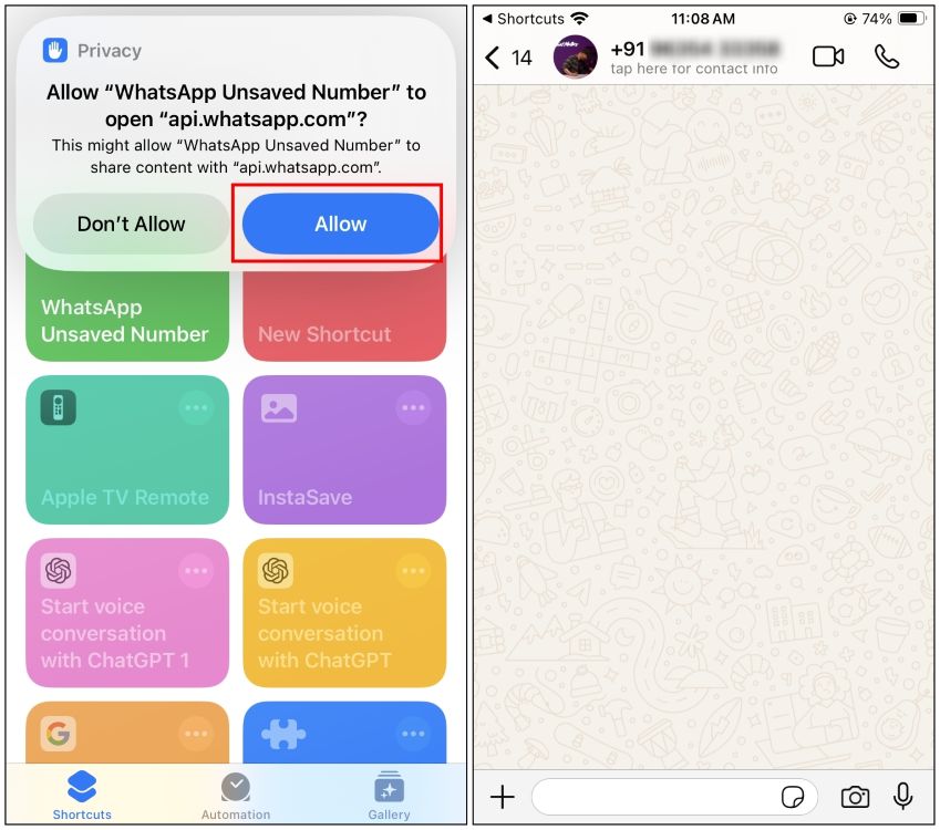 Siri Shortcut iPhone