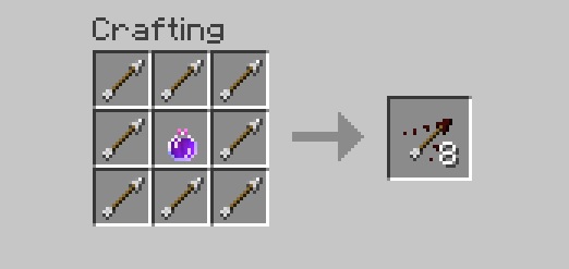 Crafting Recipe of Arrow of Harming