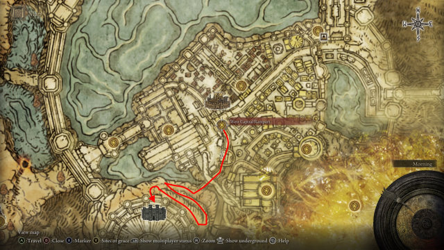 Elden Ring Colosseum: aprenda tudo sobre a experiência PvP 7 Elden-Ring-Leyndell-Coliseu-Localização