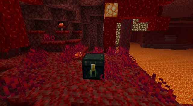 Ender chest in Nether