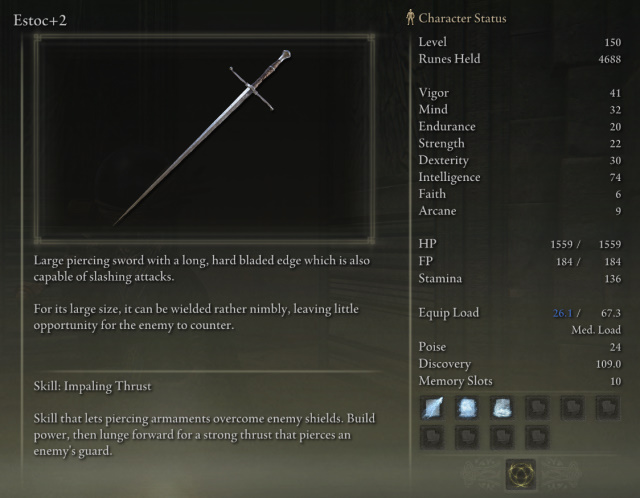 30 Best Elden Ring Weapons You Should Use 2024 Beebom   Estoc 