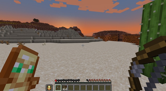 Half Heart in Minecraft